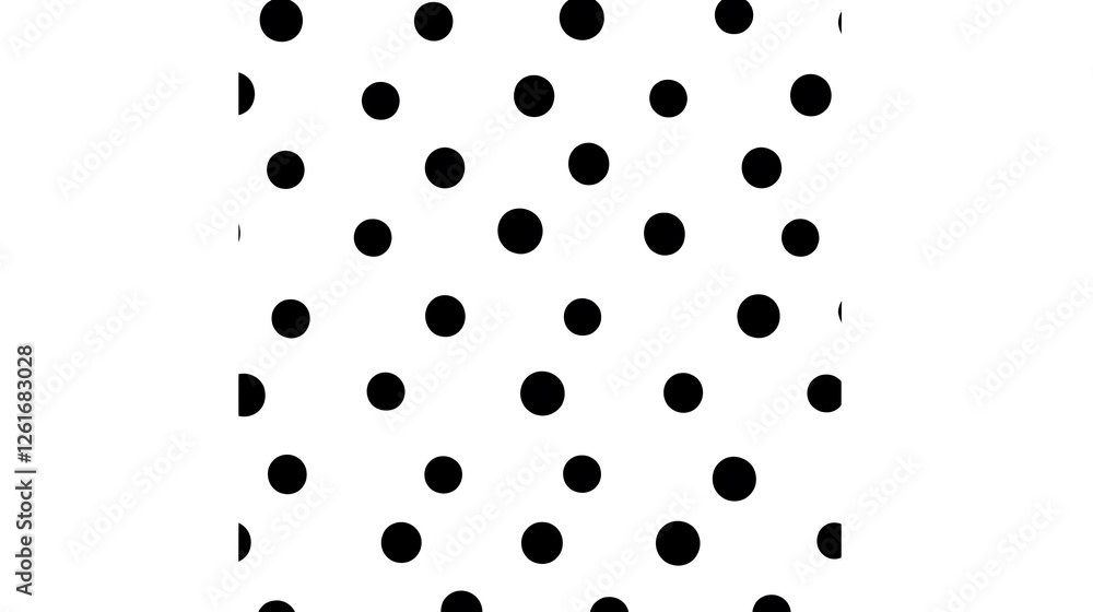 Aufkleber seamless pattern with black dots on a white background design illustration for digital use or print