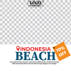 Holiday Travel in Indonesia Social Media Post Design Template