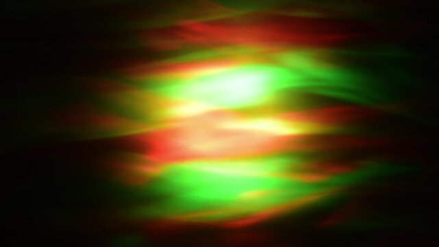 Abstract Red and Green Aurora Light Background, Seamless Loop for Christmas, Holidays, and Festive Themes