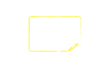 中にテキストを入れるための、手書き風の枠とペン