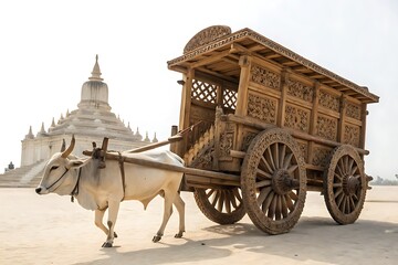 Fototapeta premium horse carriage in the city of jerusalem