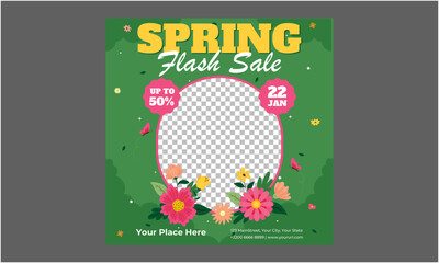 Spring Sale Socials Media. Cute abstract pastel vector templates for poster, invitation, card, flyer, cover, banner, brochure, social media, sale, advertising
