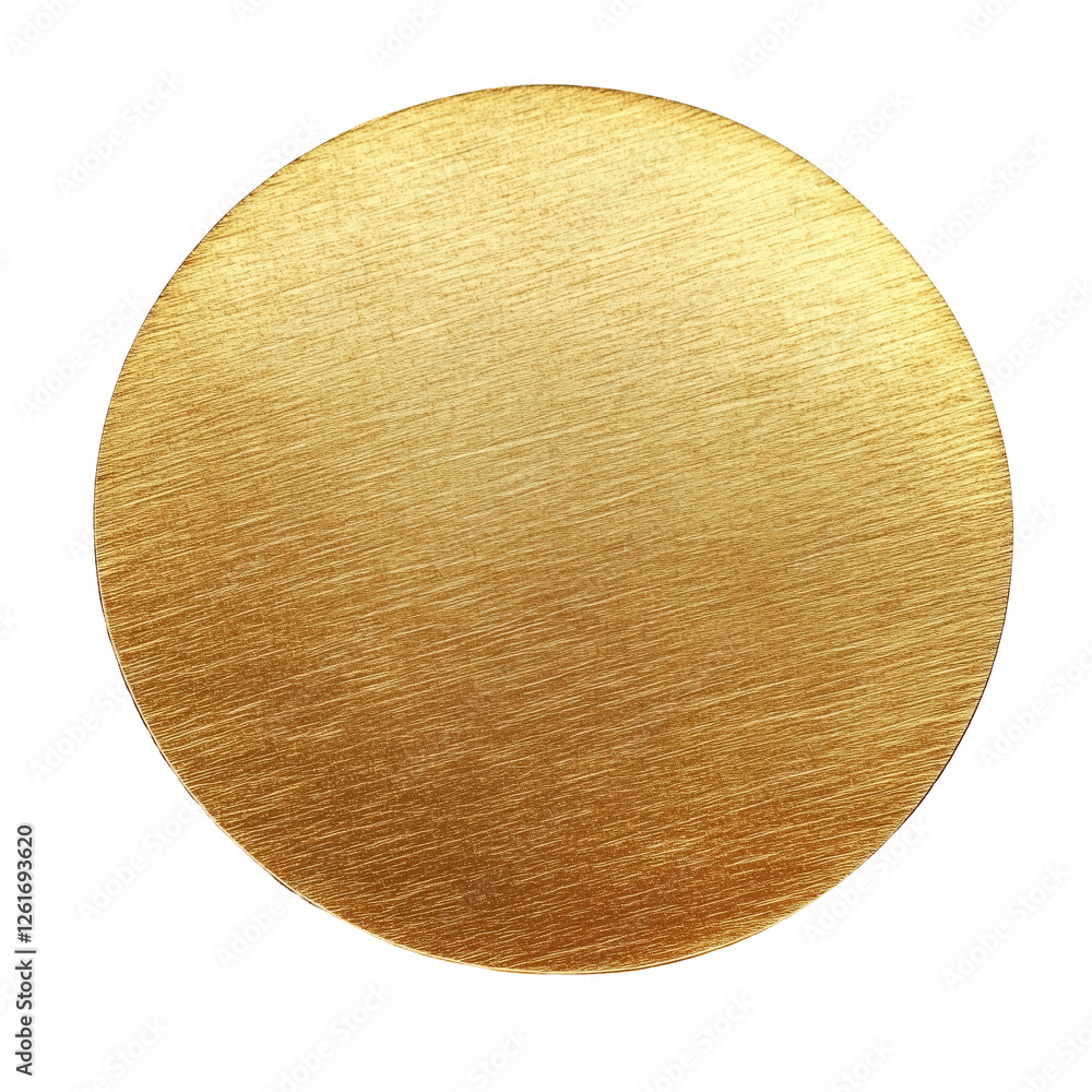 Poster golden circle texture: a close-up shot of a circular gold textured surface, ideal for adding a luxur