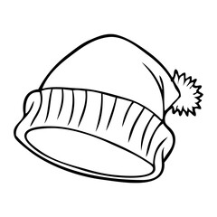 hat sketch vector illustration