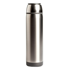 Stainless steel thermos bottle for hot and cold beverages, ideal for travel and outdoor activities. Durable and sleek design ensures long lasting use