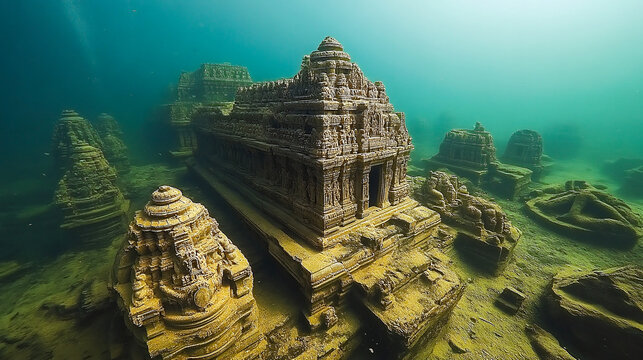 Mesmerizing Underwater Ruins of the Legendary Dwarka City in India