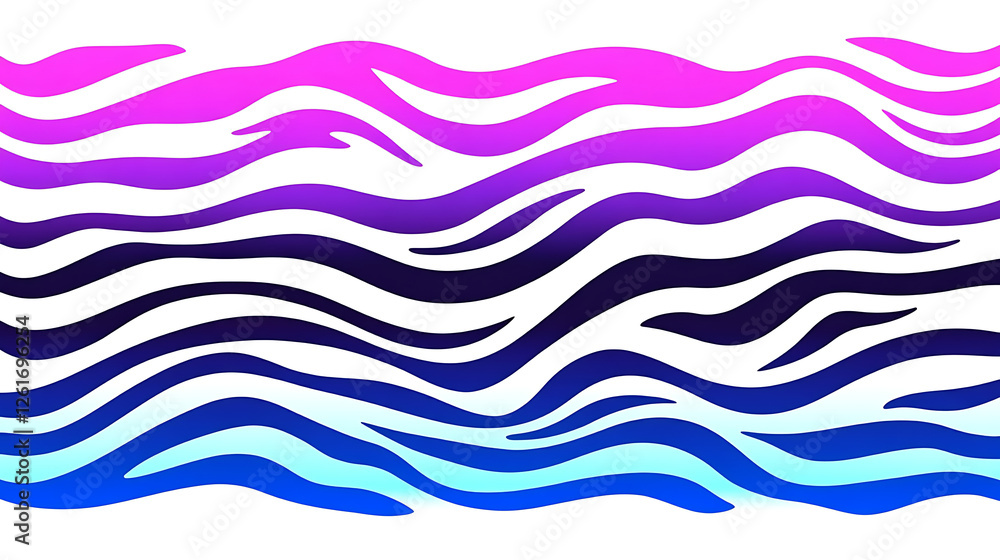 Poster vibrant zebra stripes gradient pattern decorative design backdrop with seamless transition of colors