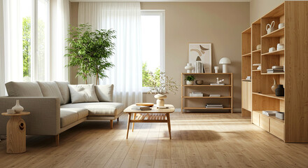 Minimalist Home Decoration Interior with Natural Light