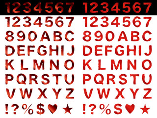 文字、筆、10赤