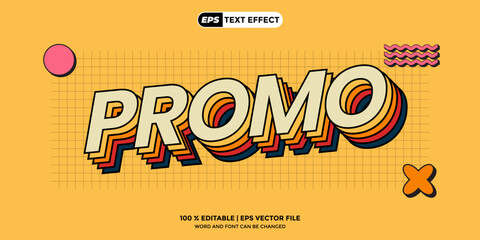 Obraz premium Promo Editable Text Effect for Trendy 2025 Projects