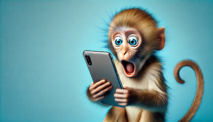  Monkey With Wide Surprised