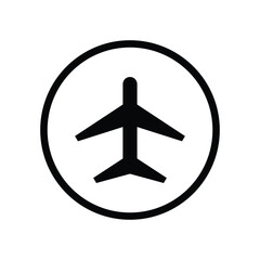 Obraz premium Airplane Mode Circular Symbol Icon isolated illustration