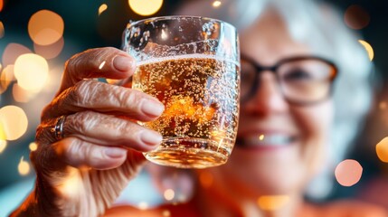 Joyful Senior Gathering Celebrating Active Lifestyles with Sparkling Reflections - Community Wellness Content and Social Engagement Design