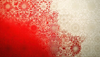 Abstract red and beige texture with a gradient effect. The image features a mottled, speckled pattern