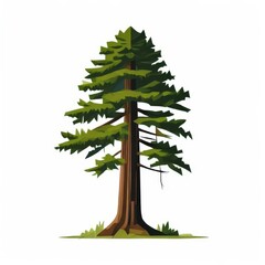 an AI Image Generator, Illustration of Towering Redwood Trees
