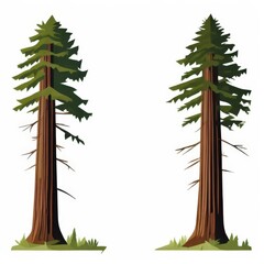 an AI Image Generator, Illustration of Towering Redwood Trees
