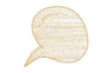 Separate light brown speech bubbles on transparent background.