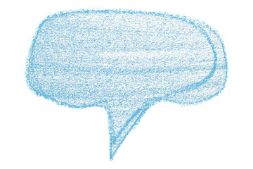 Separate light blue speech bubbles on transparent background.