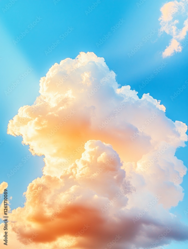 Aufkleber modern nature imagery luminescent stratified cloudscape for professional branding and atmospheric de