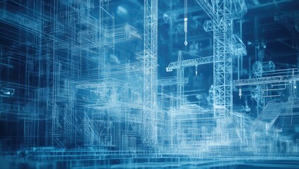 Industrial Construction Blueprint Design