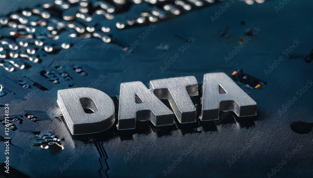 Poster exploring the significance of data in technology