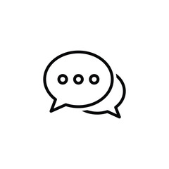 chat icon. Speech bubble icon vector	