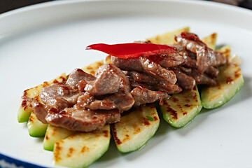 Chargrilled Sirloin with Grilled Zucchini