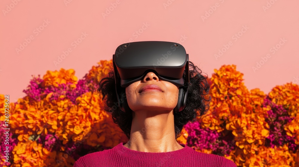 Fototapete tech-savvy health activation immersive vr community engagement by diverse volunteers - interactive v