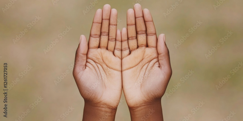 Poster warm tone youthful hands collaborative gesture and inclusive circle in education - empowering visual