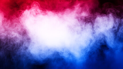 Obraz premium red, white, and blue smoke blending together in dynamic pattern