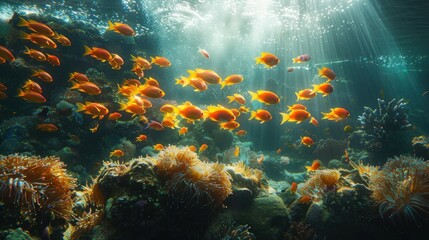 Naklejka premium Underwater Paradise