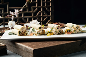 Huai'an Bean Curd Roll with Smoked Pork