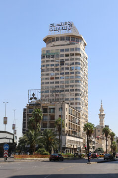 Alaa tower hotel in the capital Damascus. Republic of Syria.