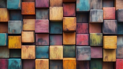 colorful wooden texture