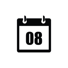black calendar icon