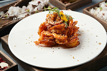 Sautéed Caramelized Garlic Shrimp with Quinoa