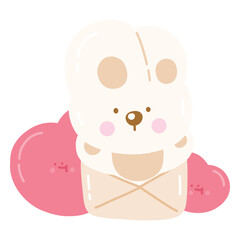 Cute Rabbit with Heart