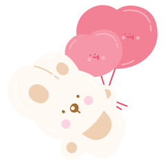 Cute Rabbit with Heart