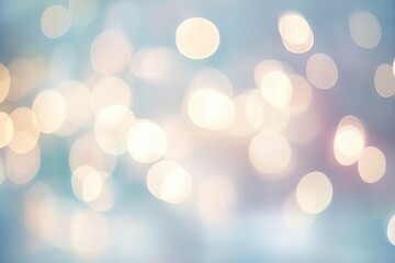 Obraz premium Soft, pastel bokeh lights, blurred background
