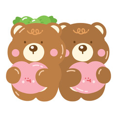 Cute Bear in Love