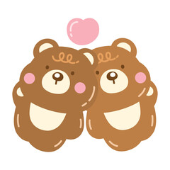 Cute Bear in Love