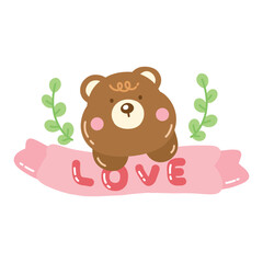 Cute Bear in Love