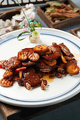 Black pepper king oyster mushroom beef short ribs