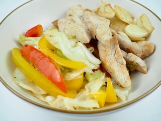 닭가슴살과 채소 구이, 요리