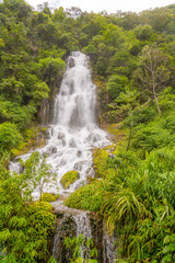 Cuigu waterfall in Xiaoqikong scenic spot, Libo County, Guizhou Province, China