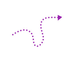 purple dotted line arrow