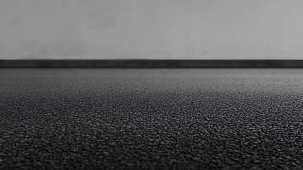 black asphalt road and empty dark street scene background with studio room interior texture for display products wall background 