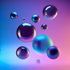 Visualizing a Surreal World Where Gravity Is Reversed and Objects Float Upward Against a Gradient Background with Neon Highlights
