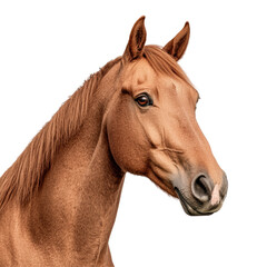 Obraz premium Close Up Brown Horse Head Portrait