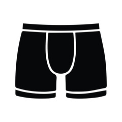 Boxer Briefs Icon. Men's Underwear Vector Illustration. underpants.